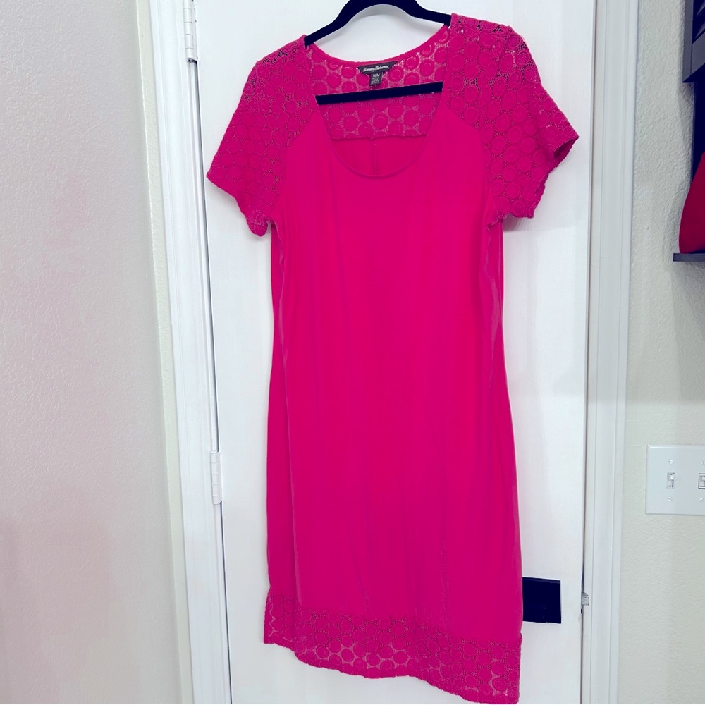 Hot Pink Tommy Bahama Eyelet Dress
